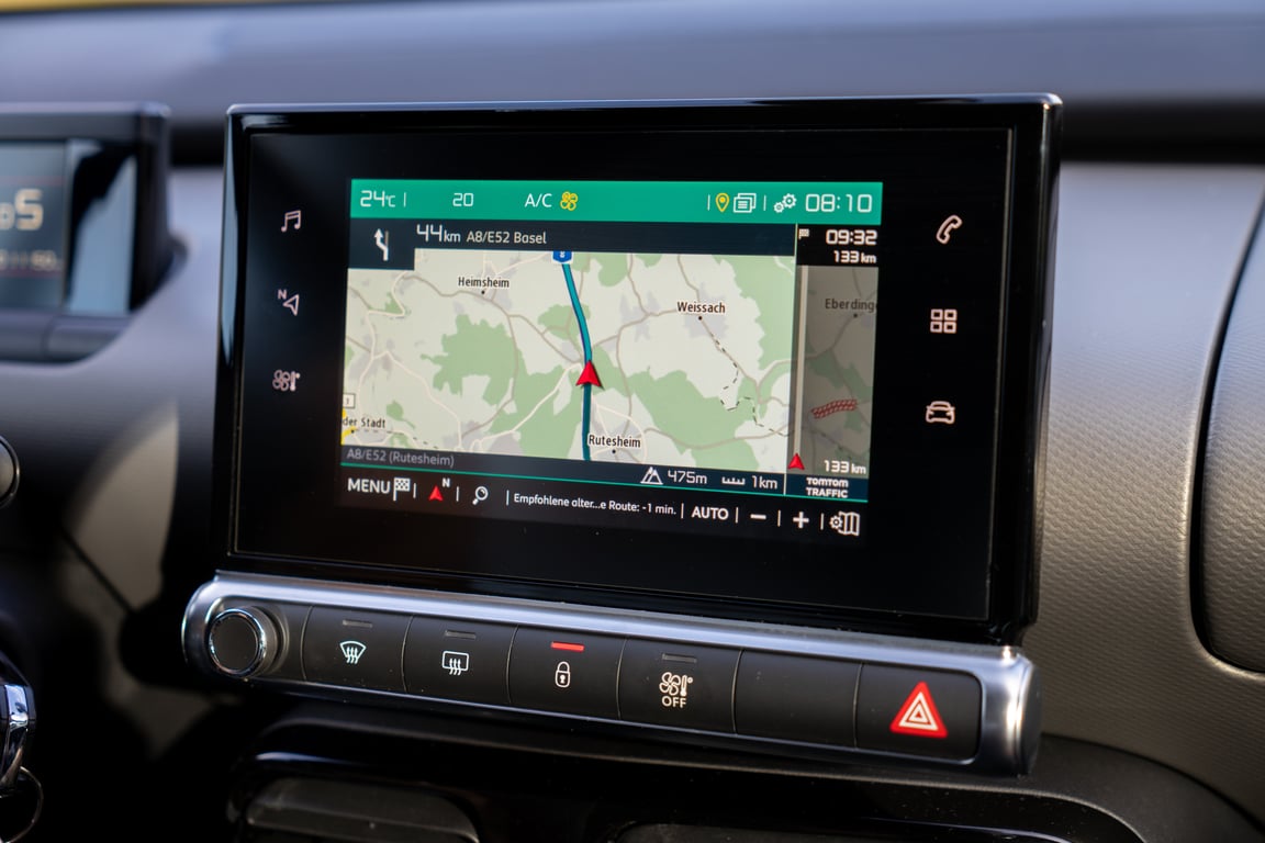 GPS navigation map