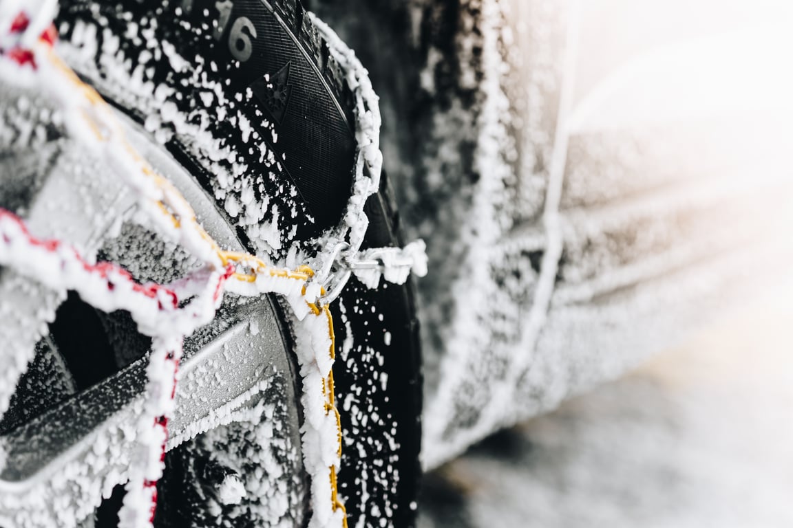 snow tire chains