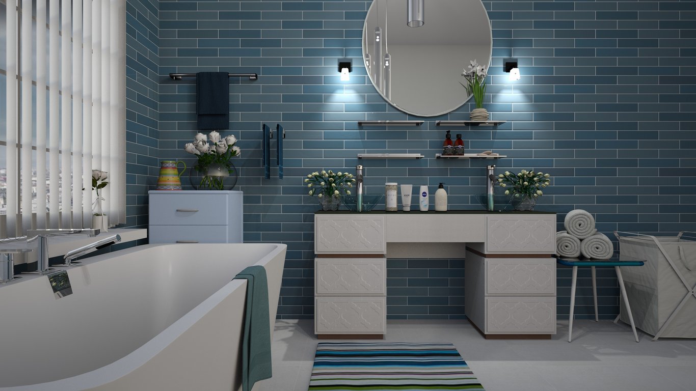 bathroom tile installation