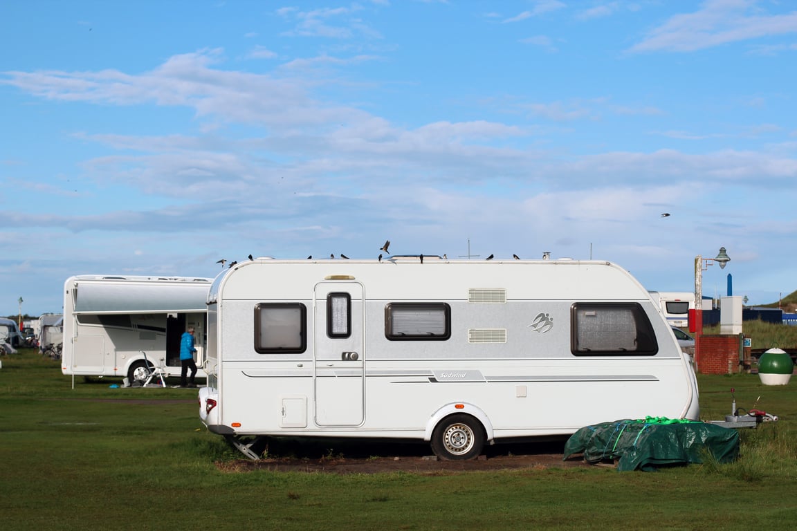 travel trailer campsite
