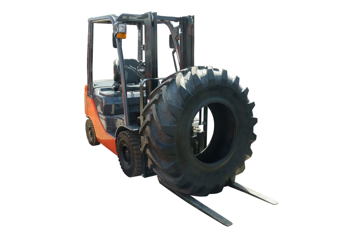 construction forklift jobsite