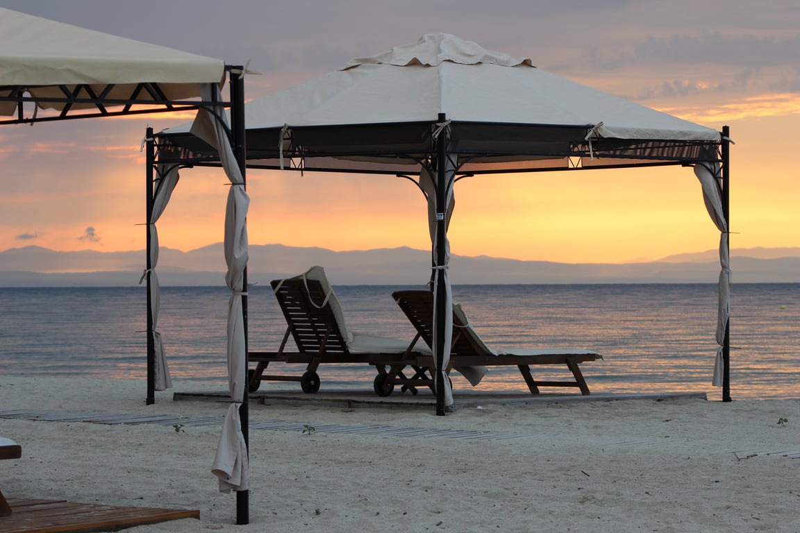 beach campground tent
