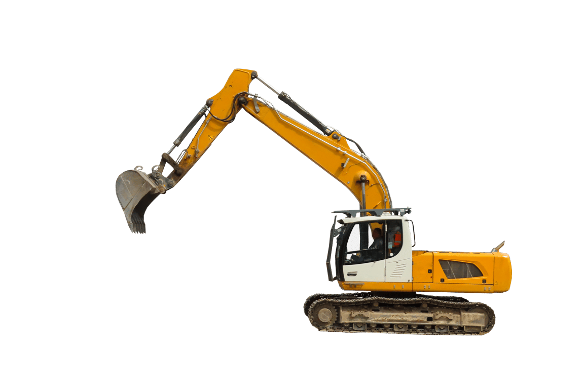 large excavator construction site