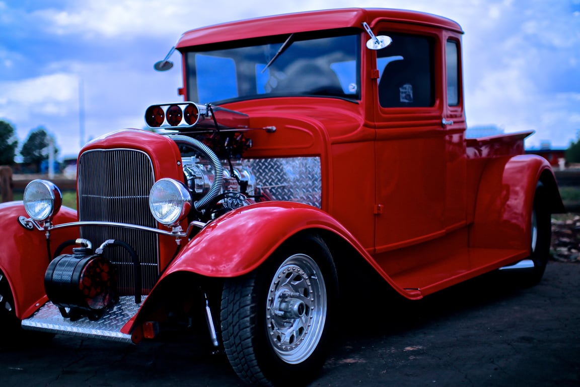 pickup truck towing travel trailer
