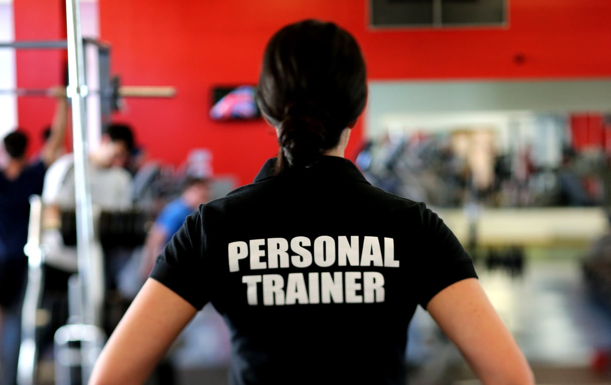 personal trainer gym session
