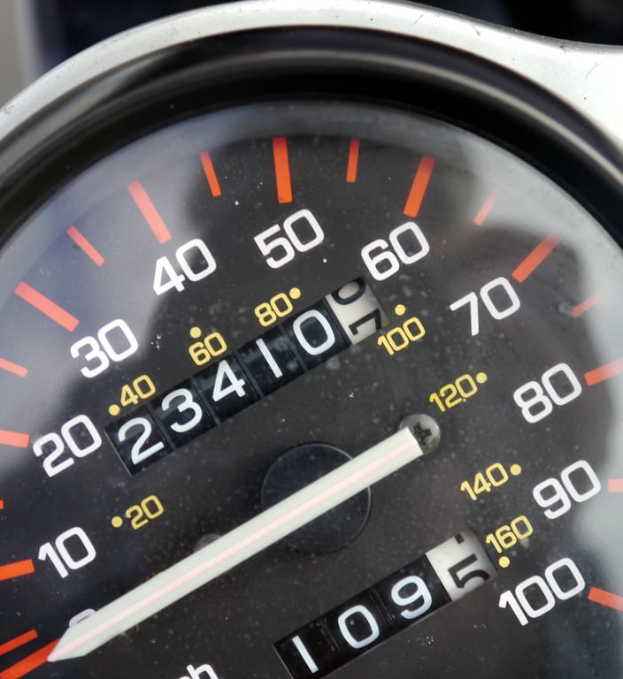 car odometer mileage