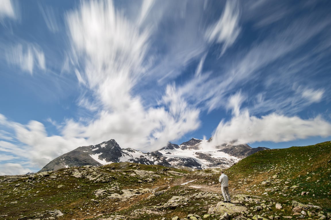 Alpine hiking trail