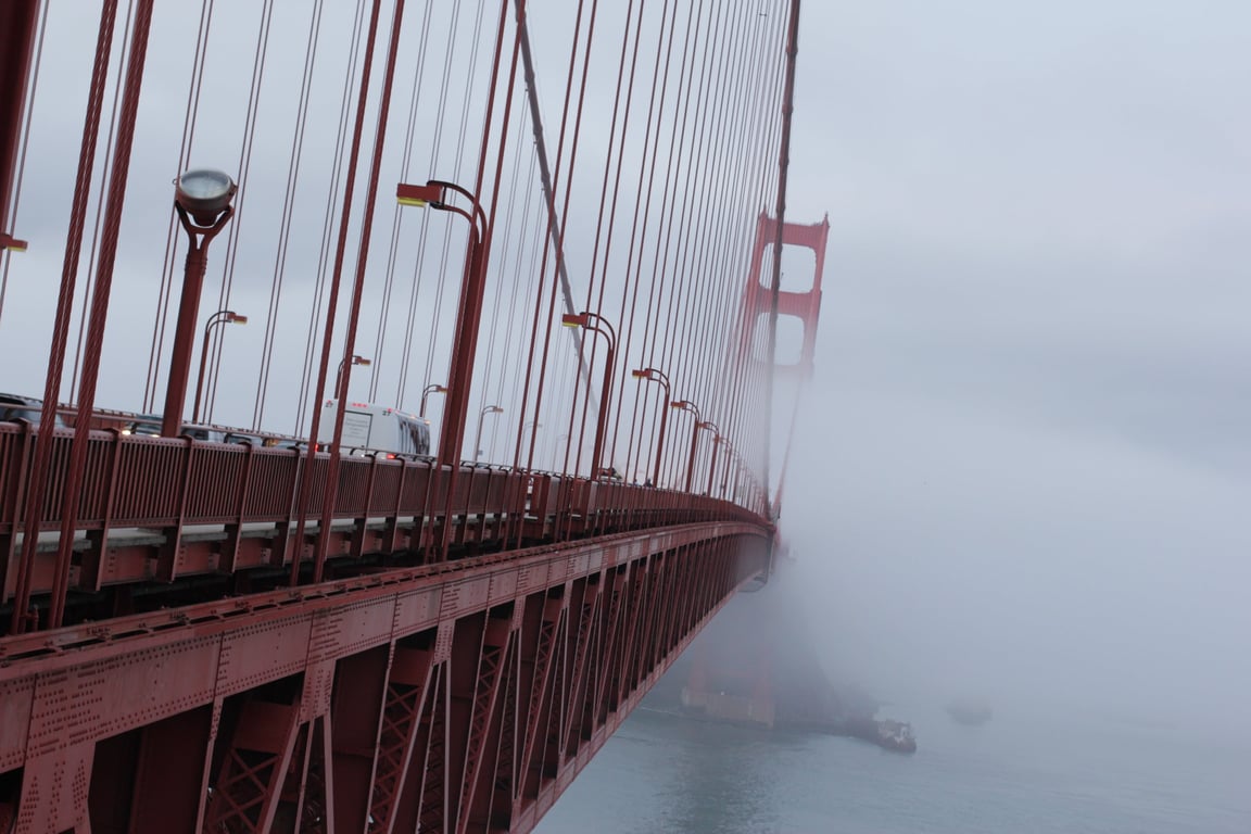 Golden Gate Bridge fog