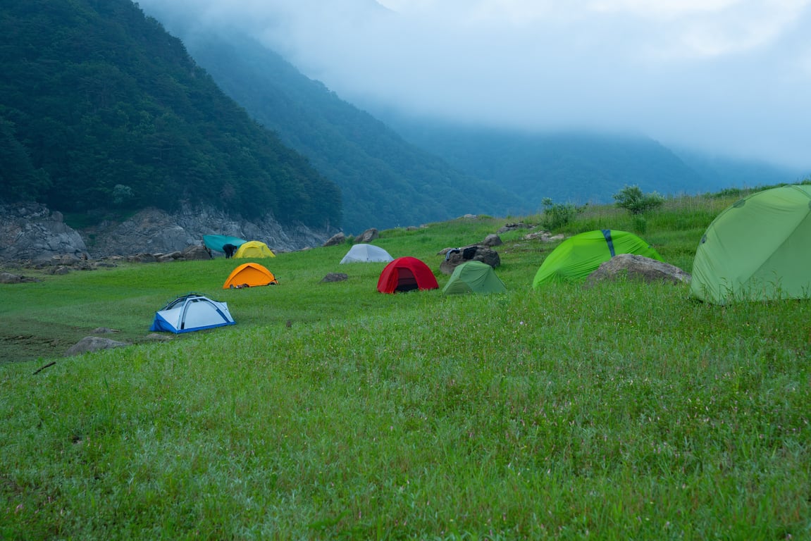 family camping tent