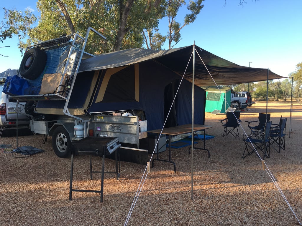 travel trailer campsite