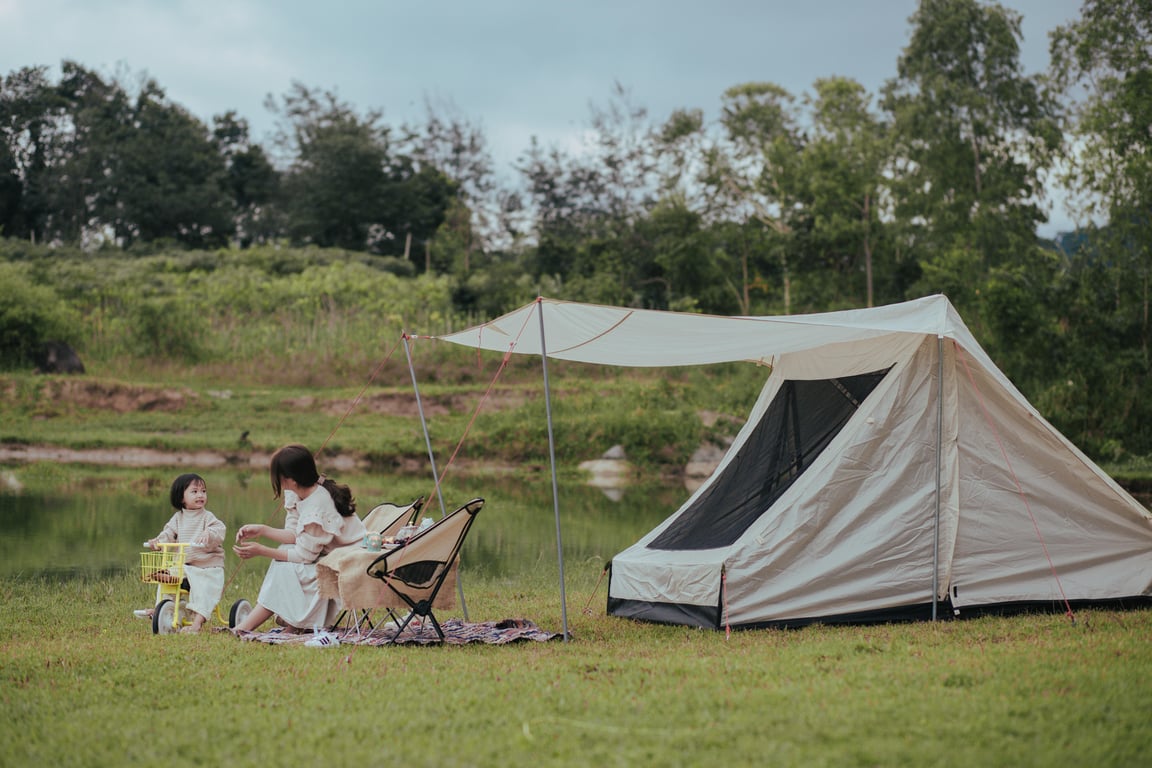 family camping tent