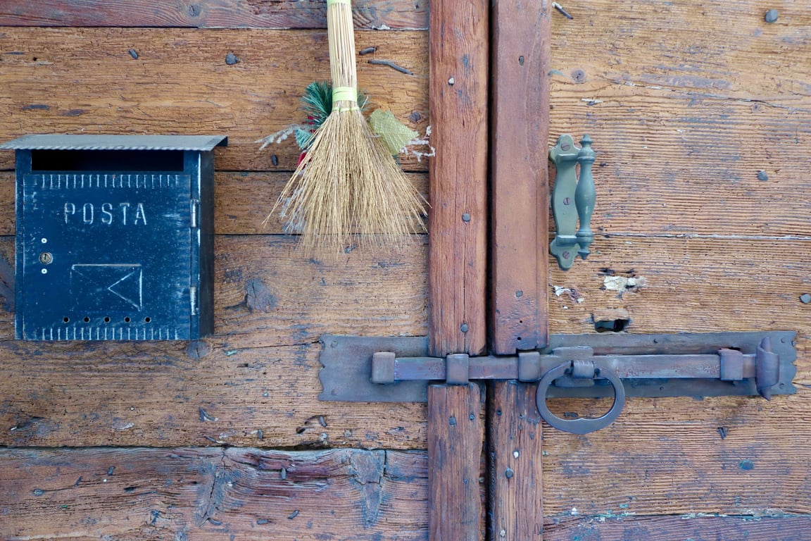 smart lock on front door