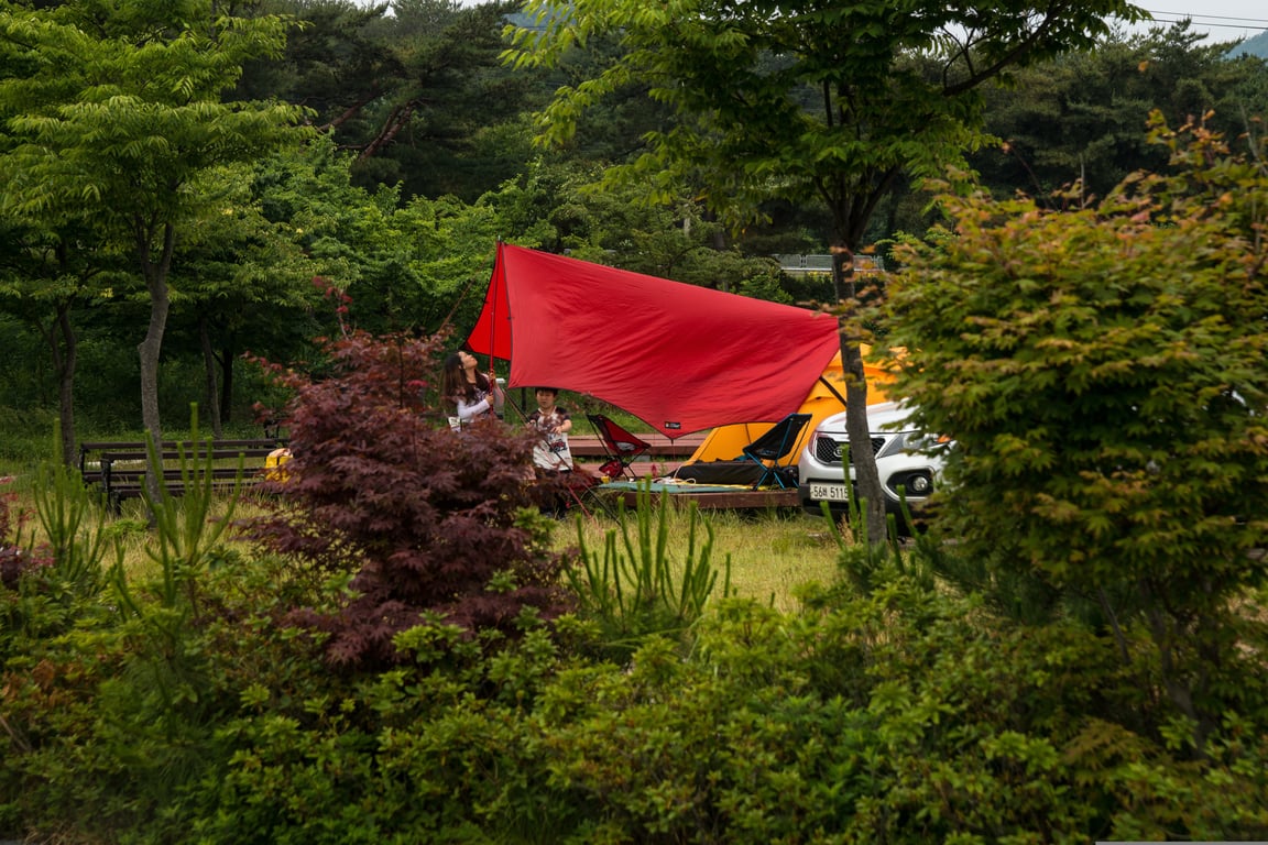 family camping tent