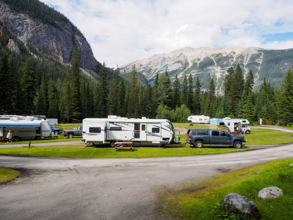 RV campground hookup
