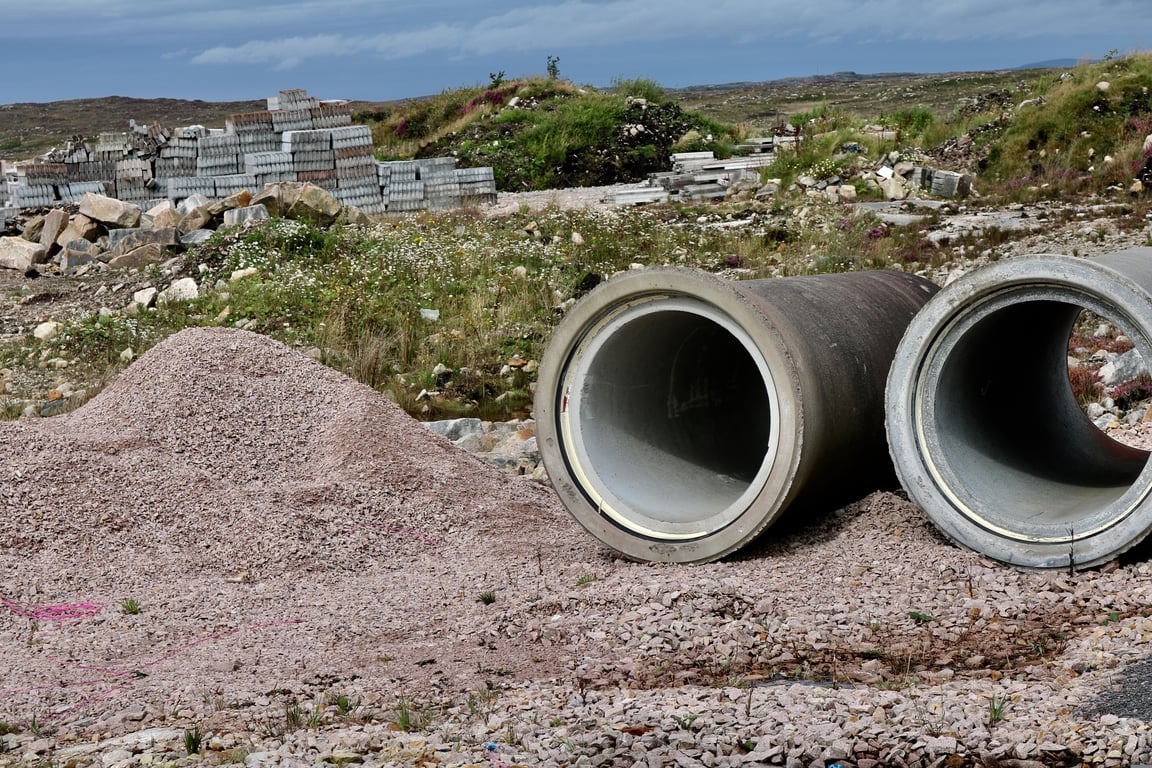 warehouse construction site