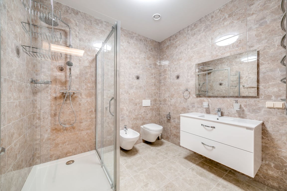 curbless shower home modification