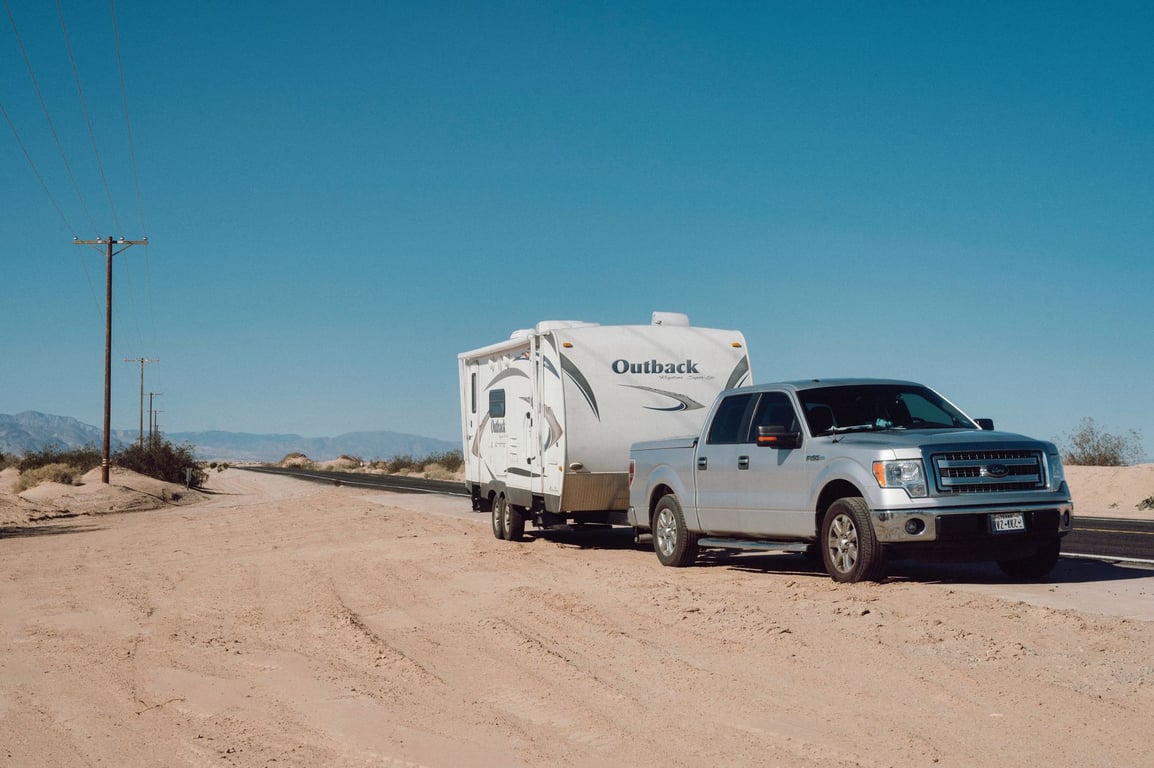 GMC Sierra 1500 towing trailer
