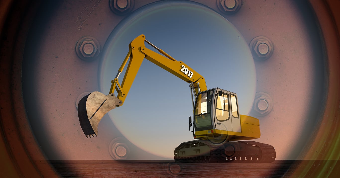 excavator rental jobsite