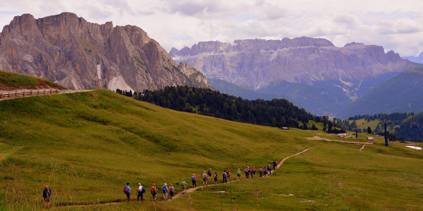 group walking trail
