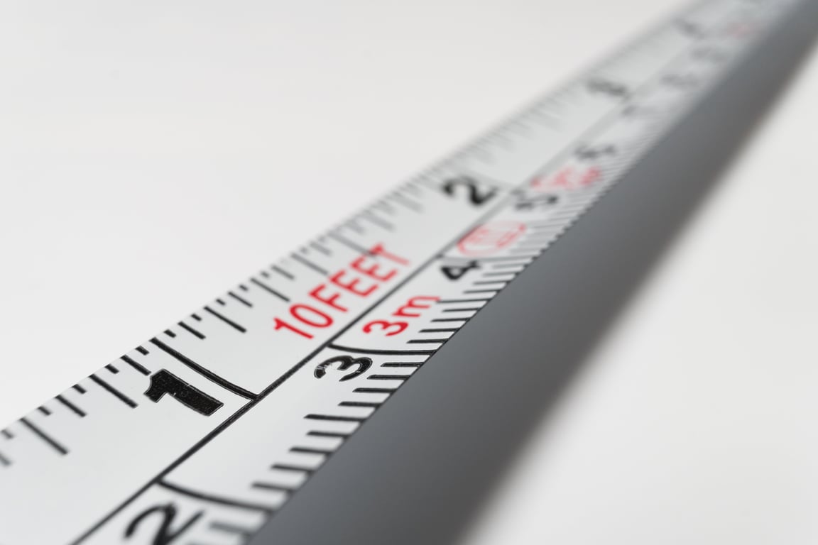 measuring foot with ruler
