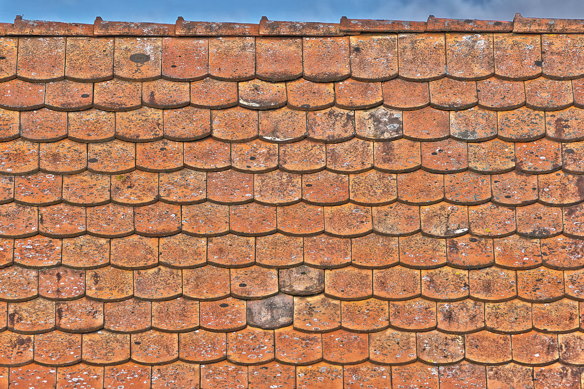 hail-damaged roof