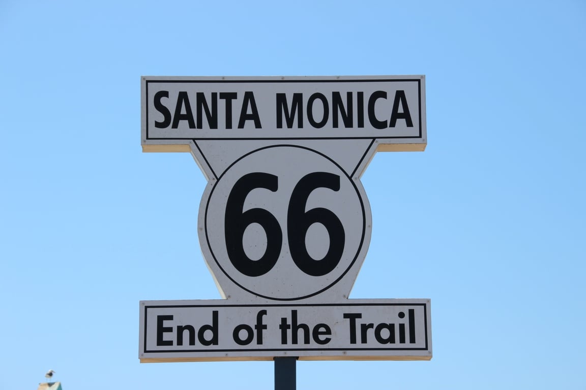 American highway road trip