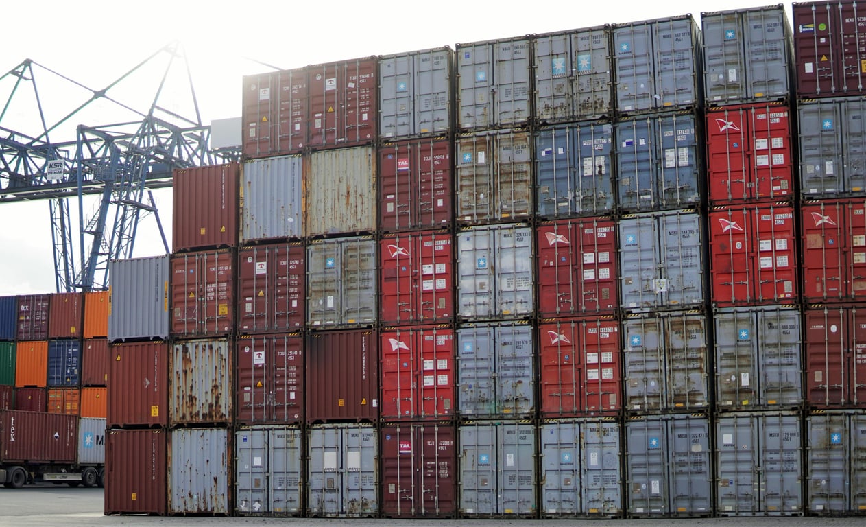 LTL freight truck loading dock