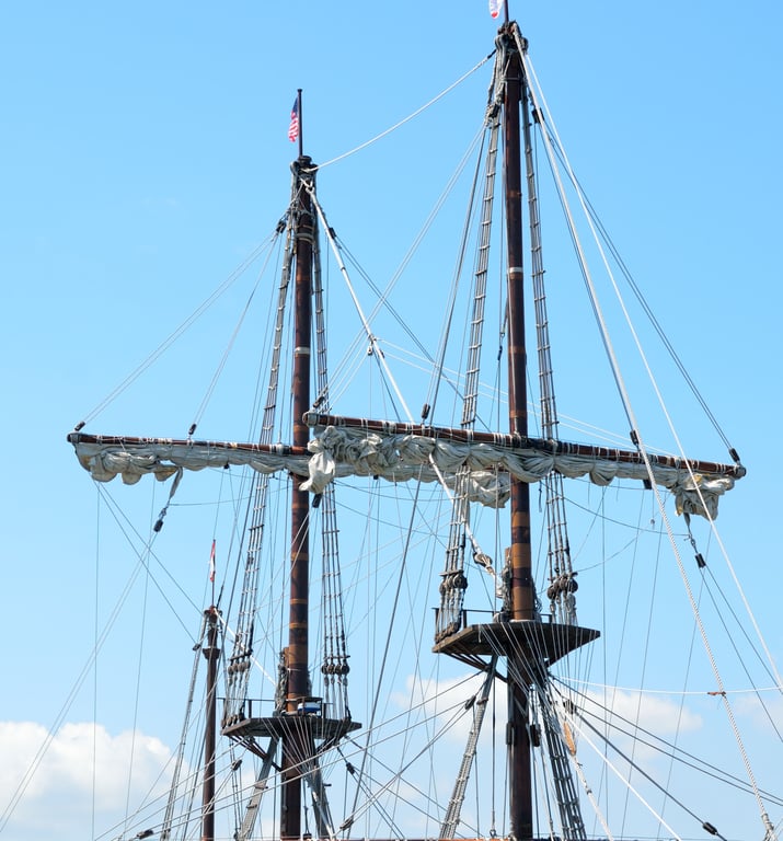 vintage sailboat marina