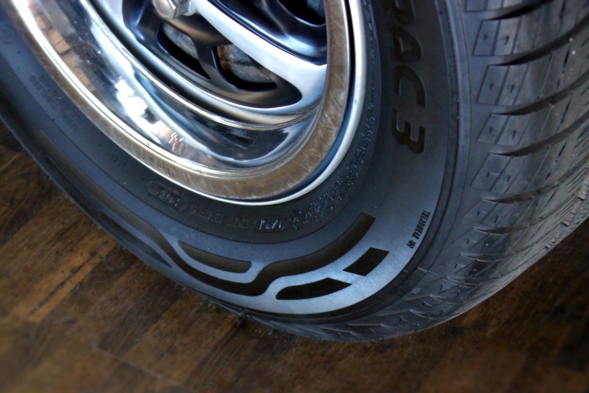 car tire close-up