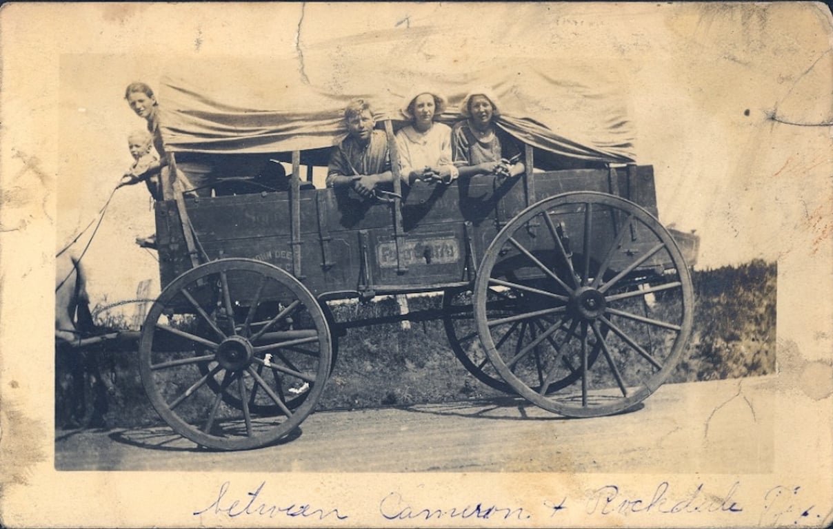 covered travel trailer
