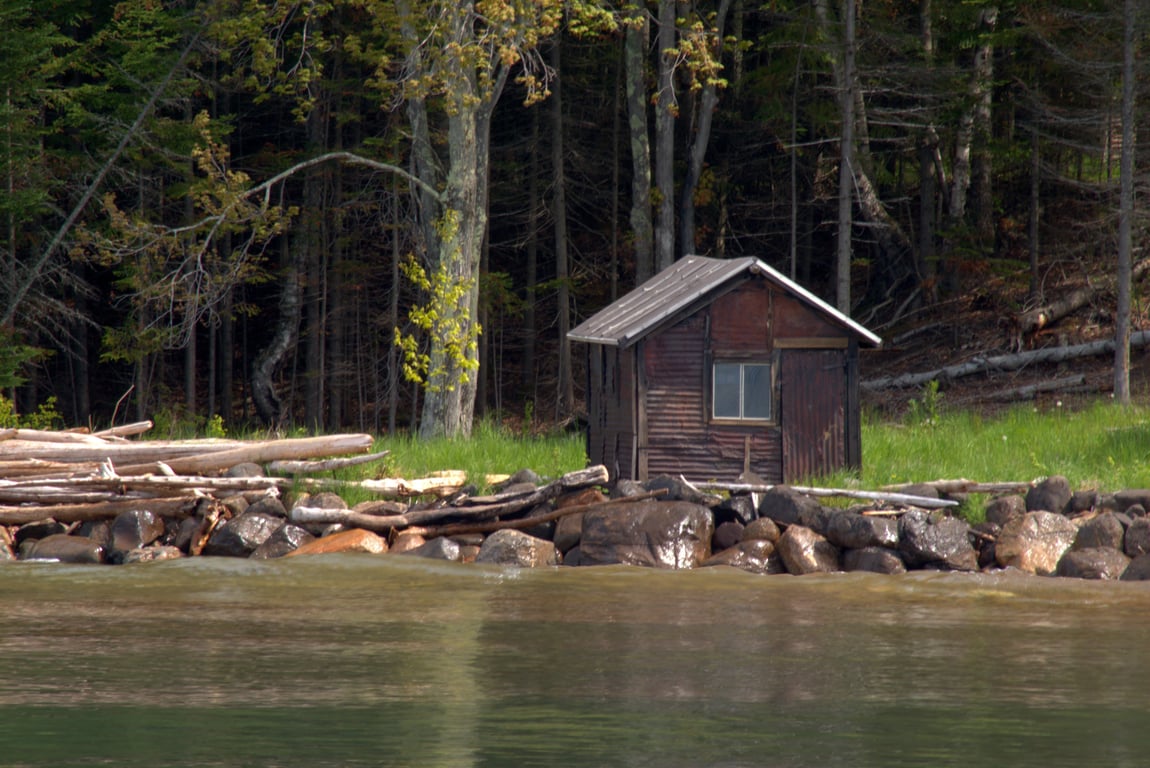 rustic cabin camping