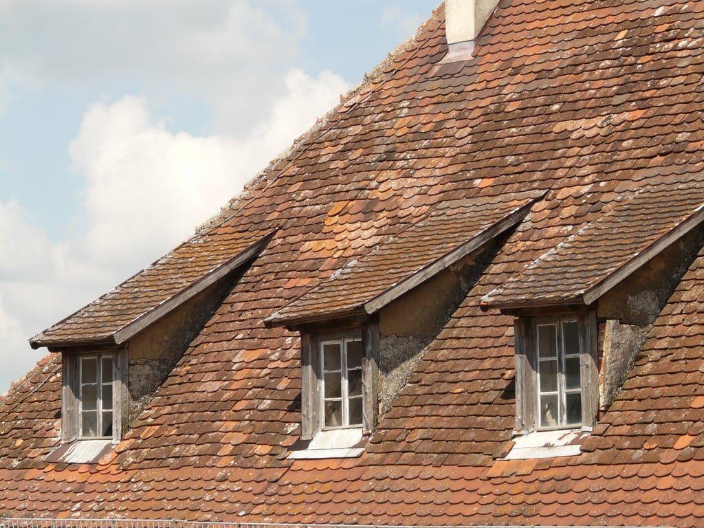 steep gable roof