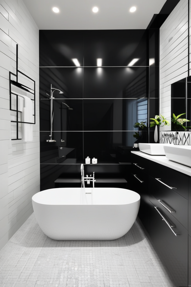 25 Stunning Black and White Bathroom Ideas to Transform Your Space