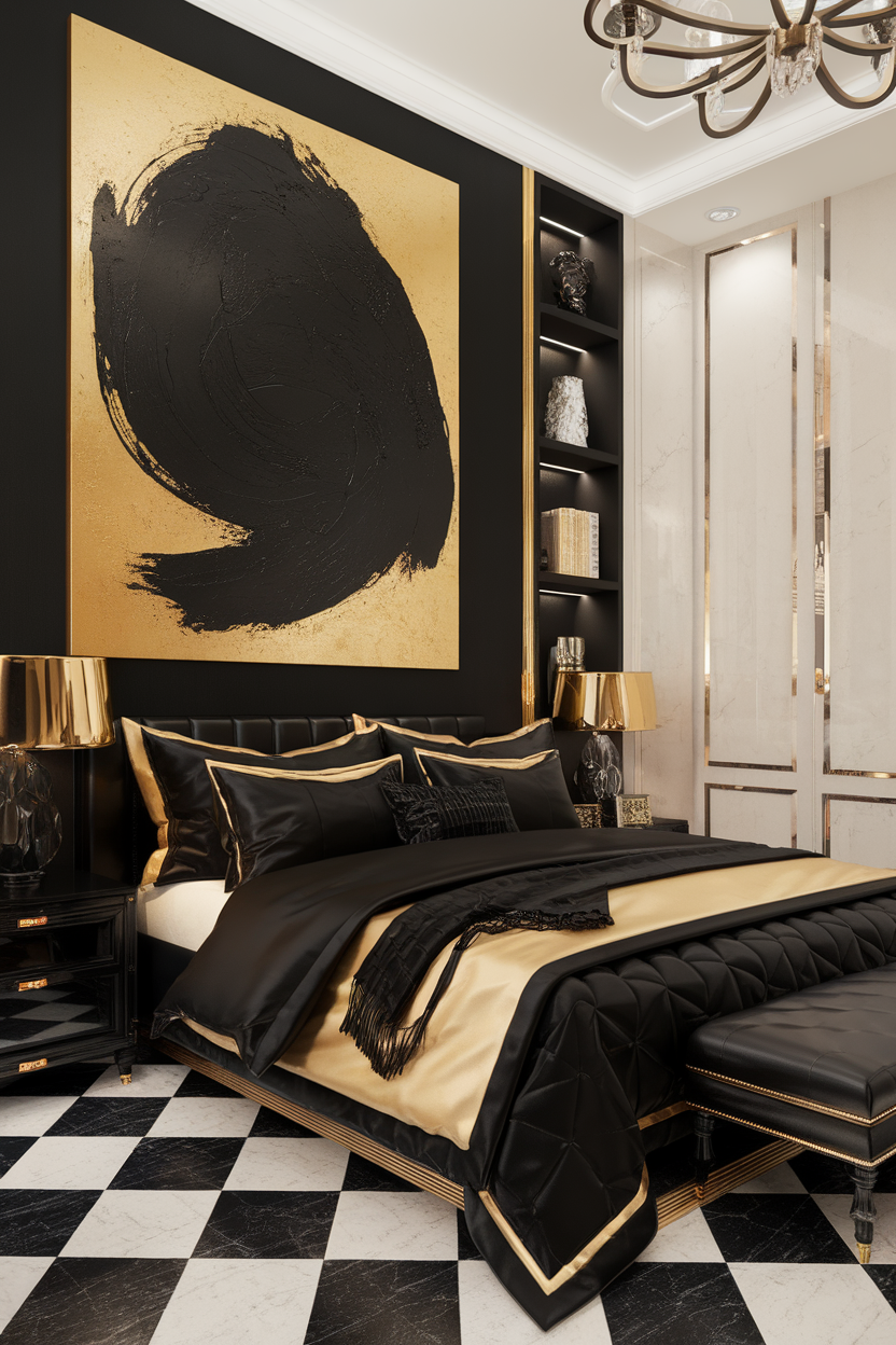 50 Stunning Black and Gold Bedroom Ideas to Transform Your Space