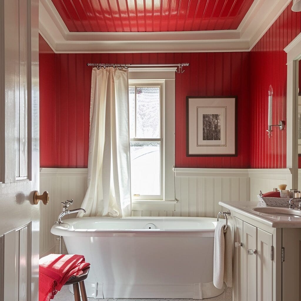 24 Red Bathroom Ideas That'll Make You Never Want To Leave This Room Again