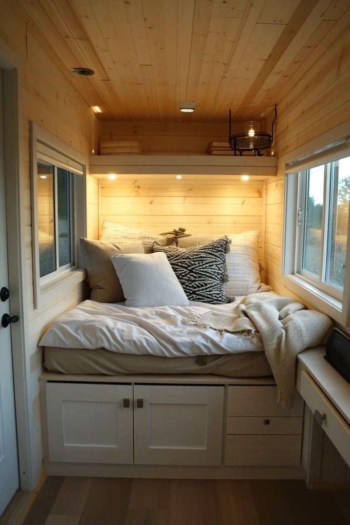 25 Ingenious Tiny House Bedroom Ideas for Compact Living