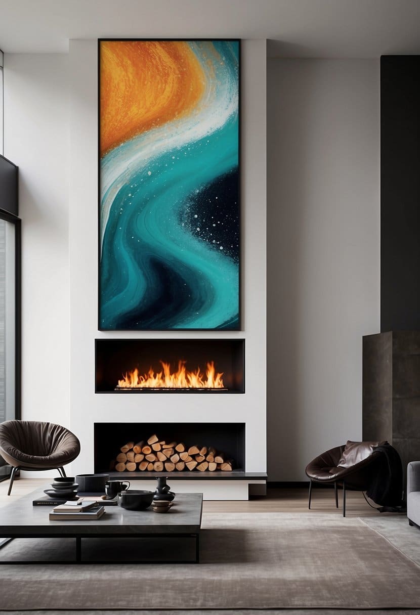 View of 25 Fireplace Accent Wall Ideas to Create the Ultimate Cozy Corner