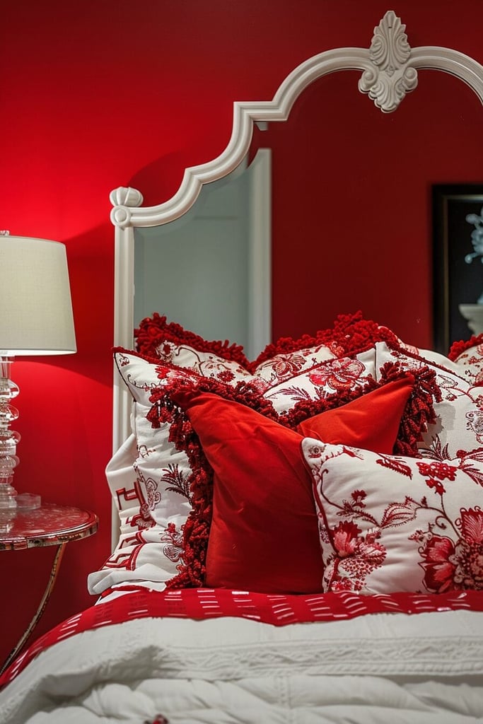 19 Red Bedroom Ideas That'll Make You Forget All About "50 Shades"