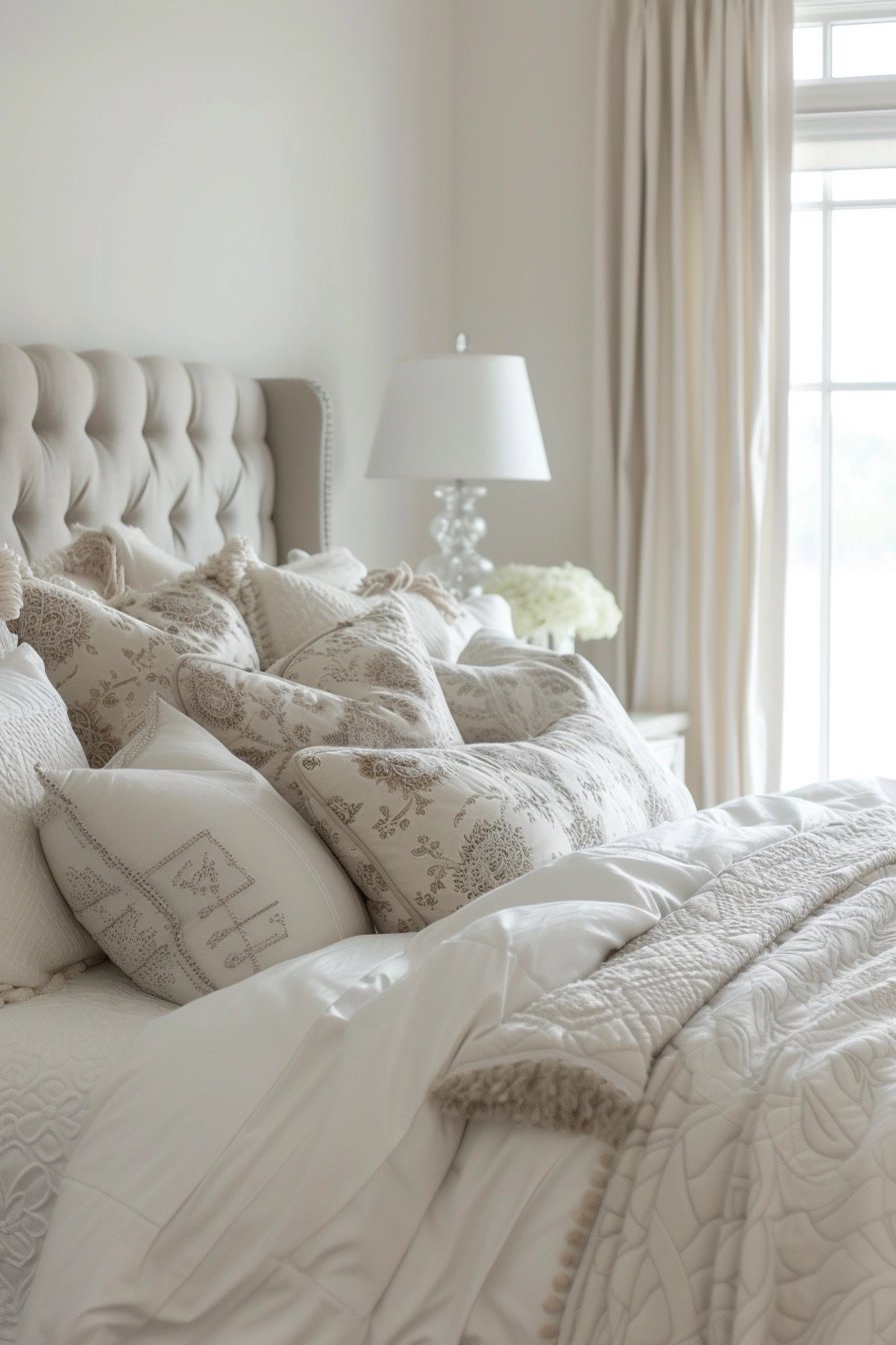 25 White and Silver Bedroom Ideas for a Soothing Space