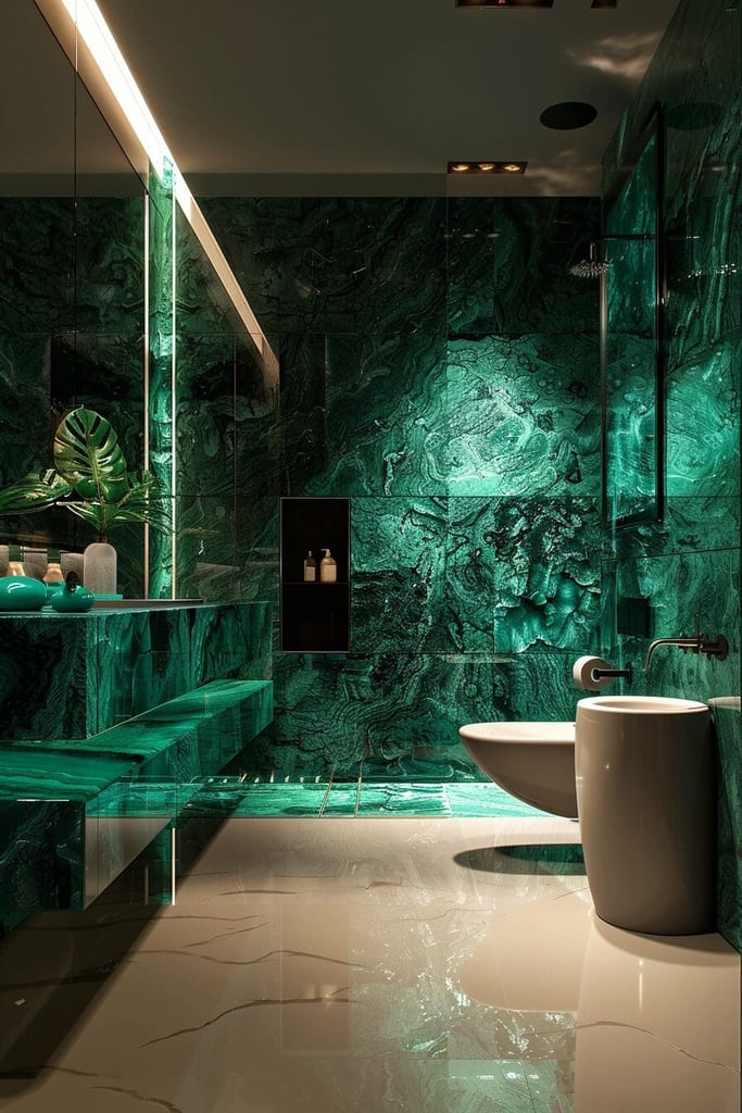 25 Green Bathroom Ideas That Will Actually Make You Want to Brush Your ...