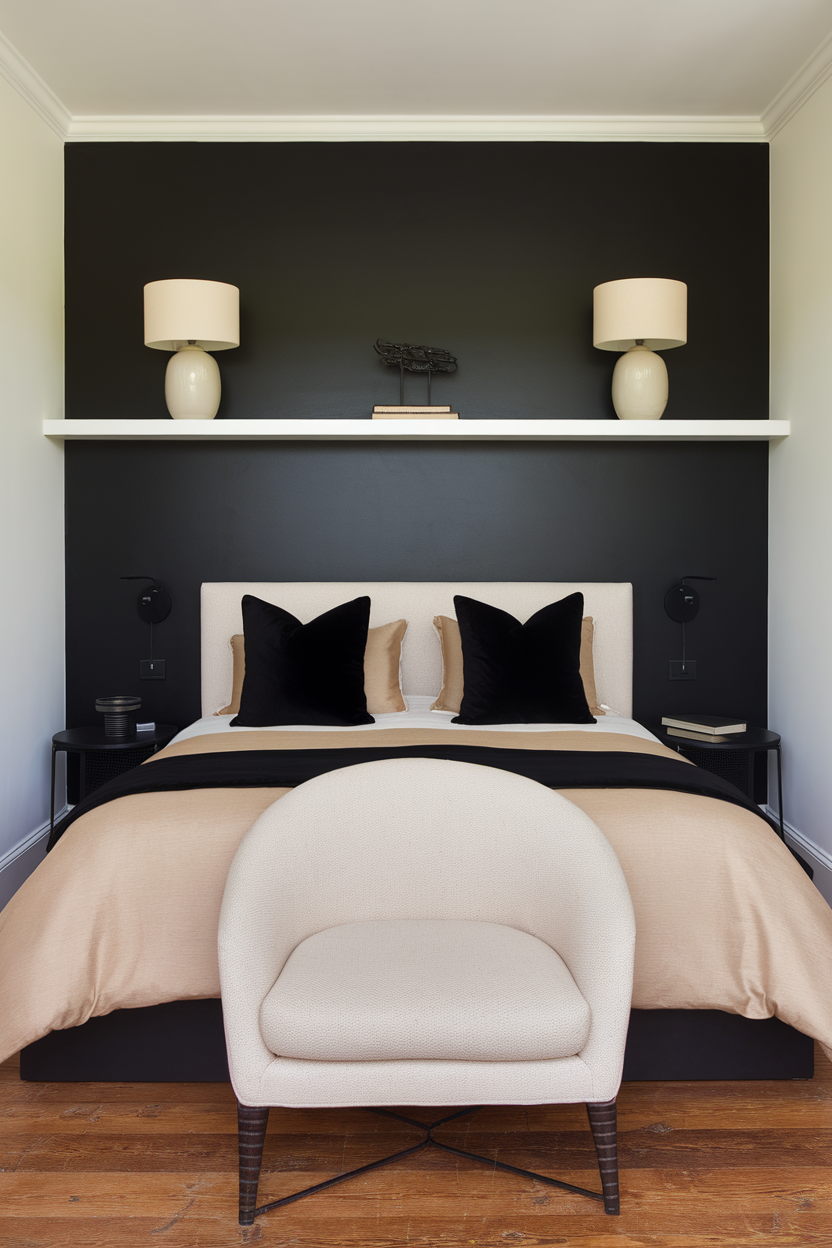 26 Stunning Black and Beige Bedroom Ideas That Exude Elegance