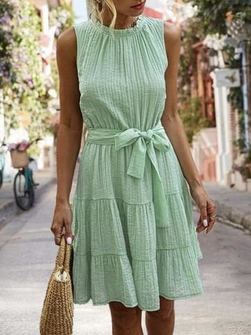 Pastel Mint Green summer dress