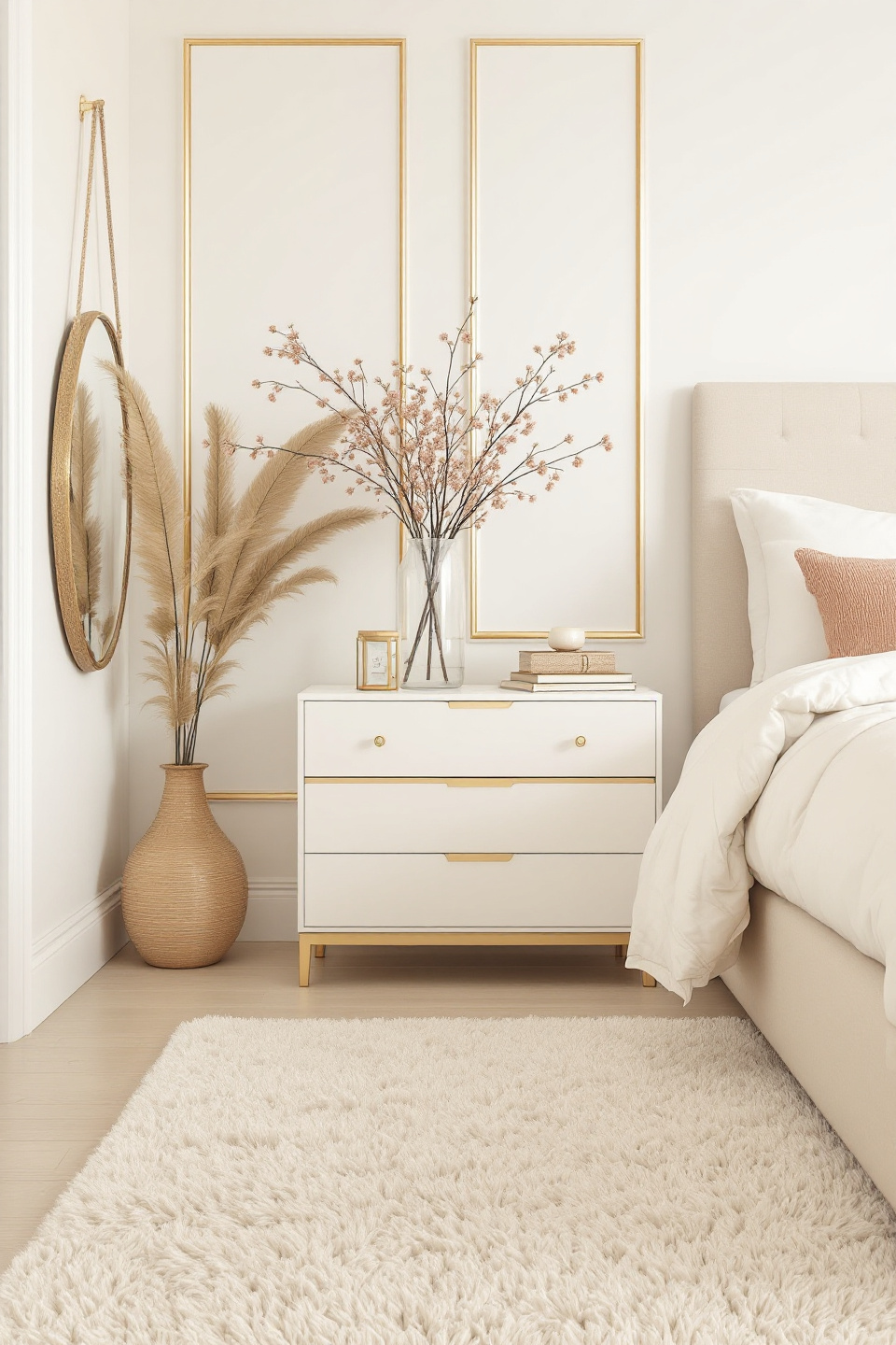 27 Stunning Cream and Gold Bedroom Ideas That Exude Luxury