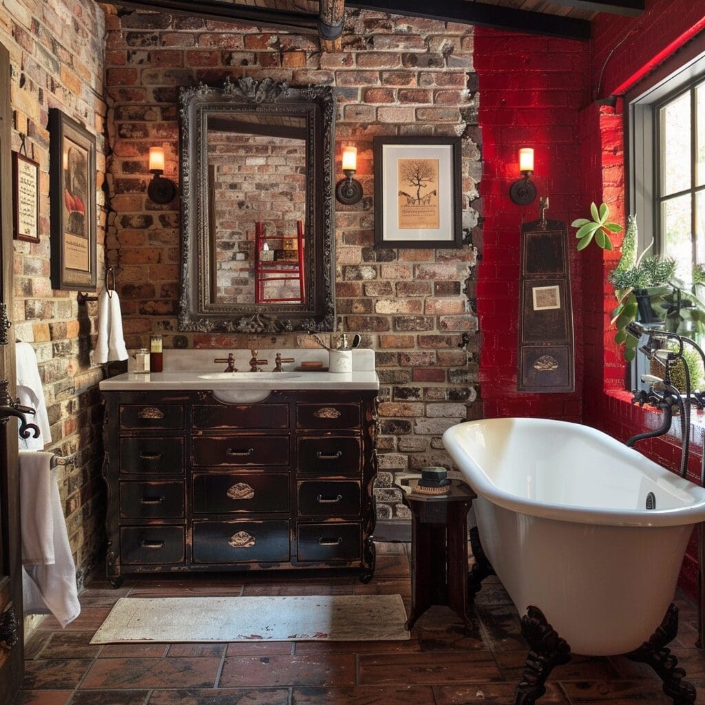 24 Red Bathroom Ideas That'll Make You Never Want To Leave This Room Again