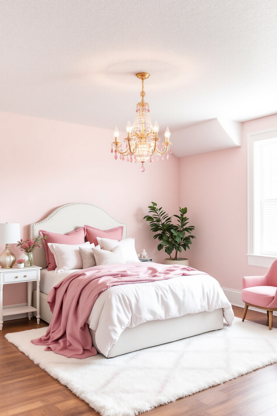 27 Dreamy White and Pink Bedroom Ideas You'll Fall in Love With