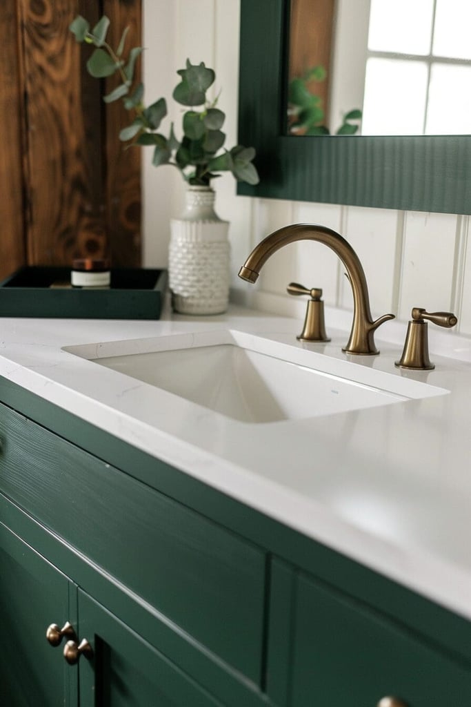 25 Green Bathroom Ideas That Will Actually Make You Want to Brush Your ...