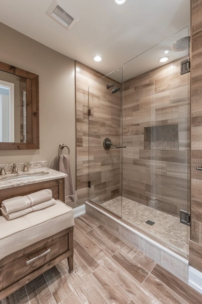 17 Brown Bathroom Ideas That Are So Chic You'll Ditch the White Tiles ...