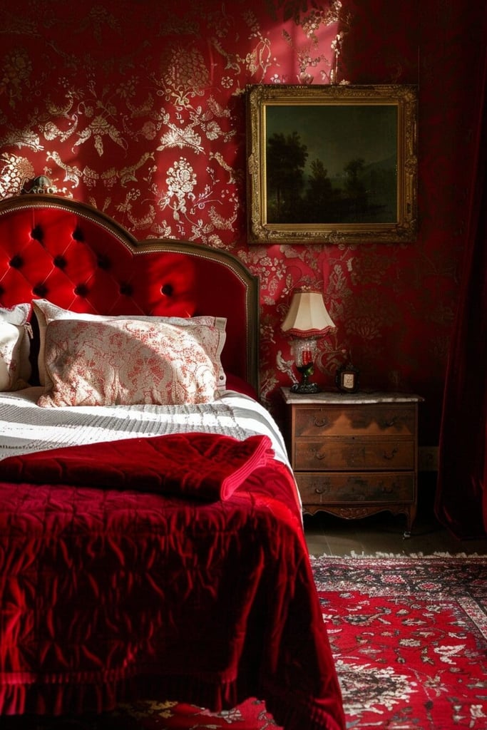 19 Red Bedroom Ideas That'll Make You Forget All About 