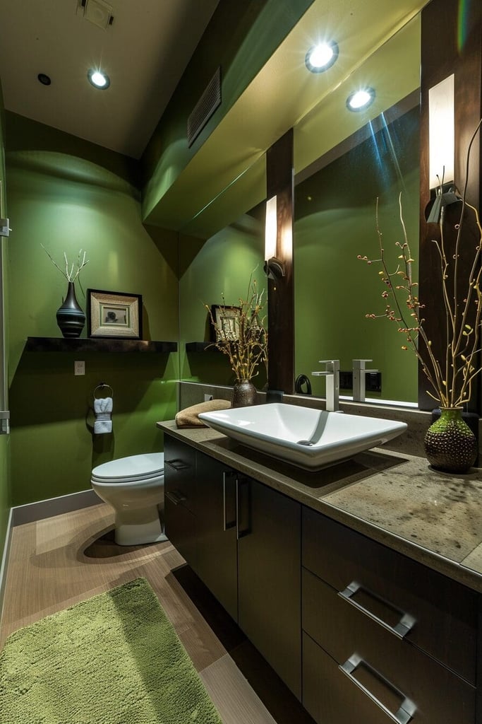 25 Green Bathroom Ideas That Will Actually Make You Want to Brush Your Teeth