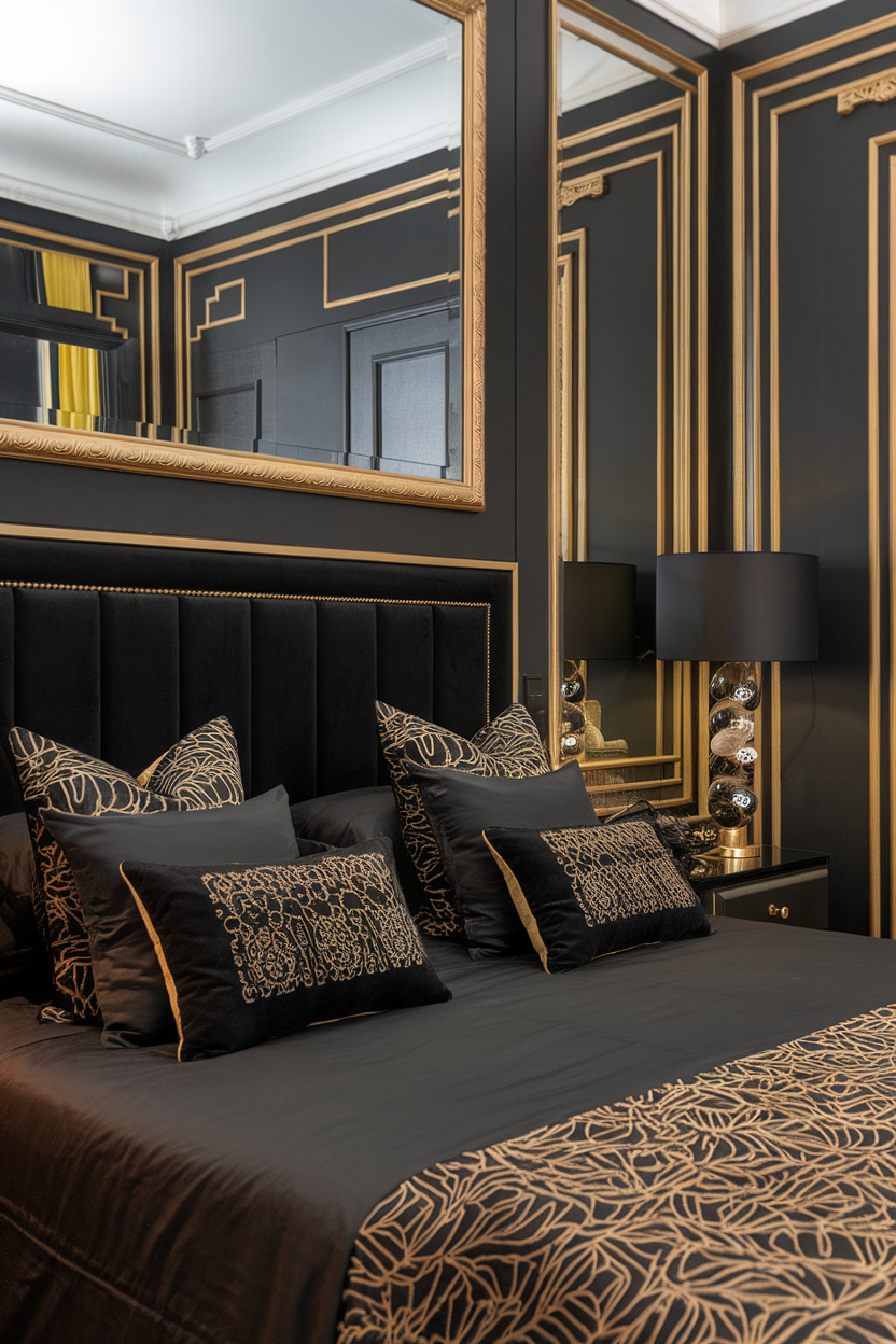 50 Stunning Black and Gold Bedroom Ideas to Transform Your Space